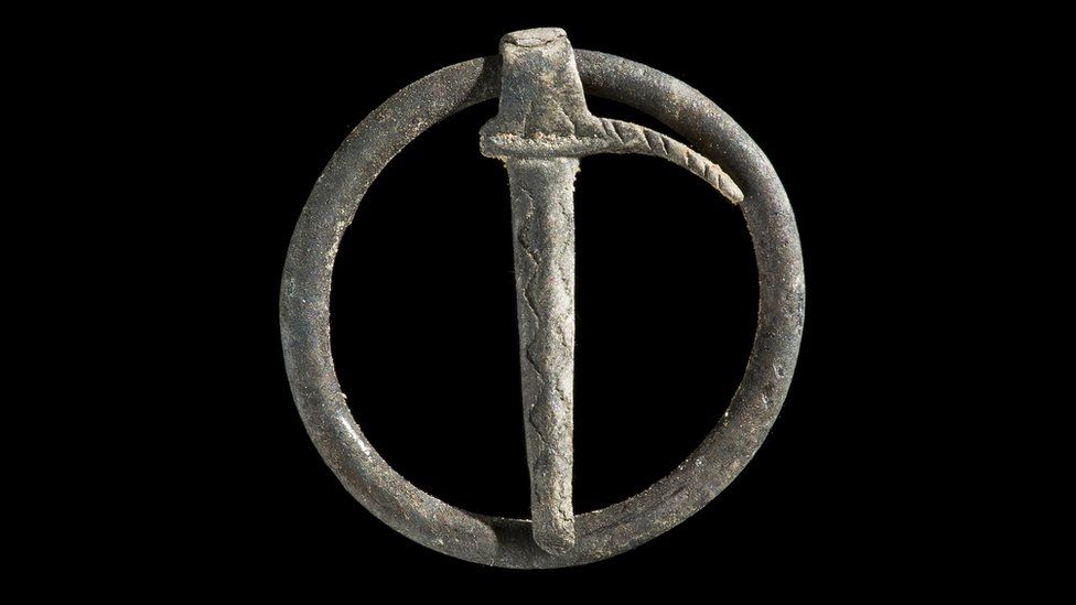 13th or 14th century circular brooch
