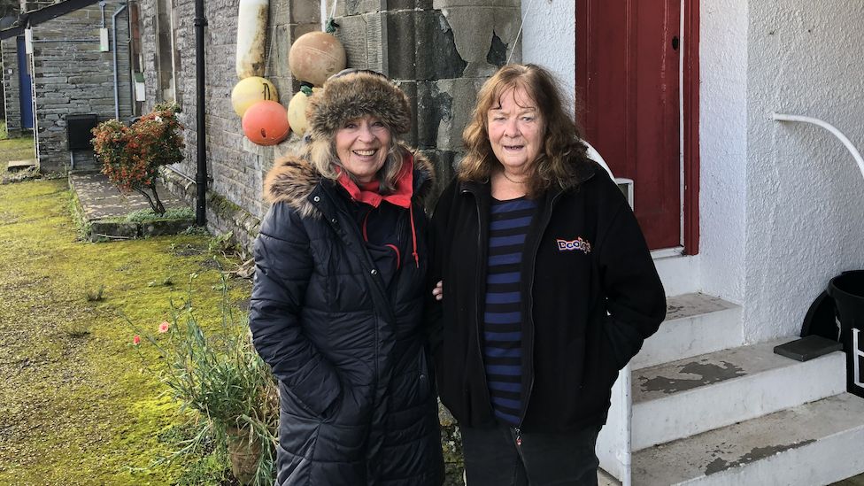 Residents Christine Hodgson and Anne Edwards