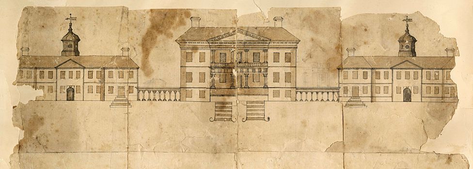 Design for Drayton Hall, South Carolina, USA - circa 1740