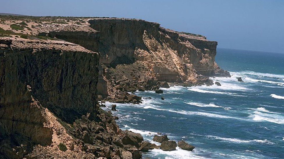 Архивное изображение Пойнт-Лабатт, недалеко от залива Стрики в Южной Австралии