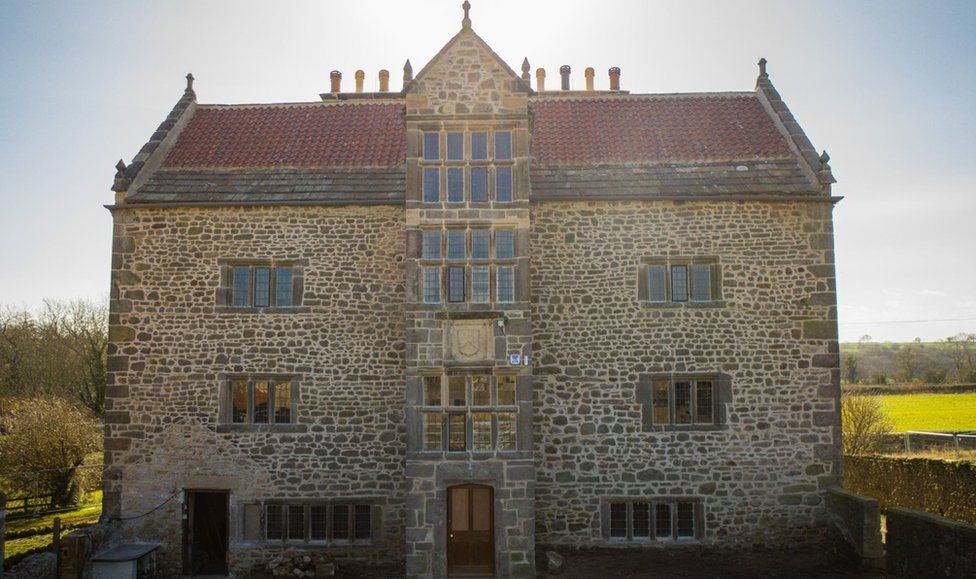 Gainford Hall, a stone-built four storey manor house