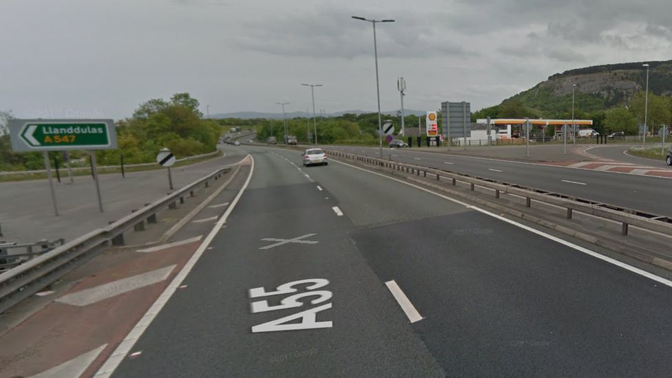 The A55 at Junction 23
