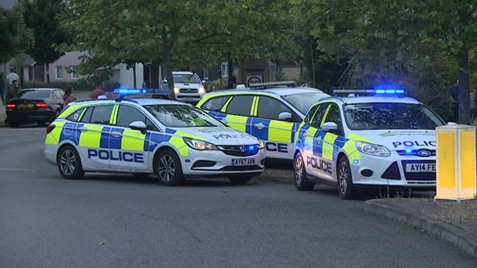 Police at Ipswich stabbing