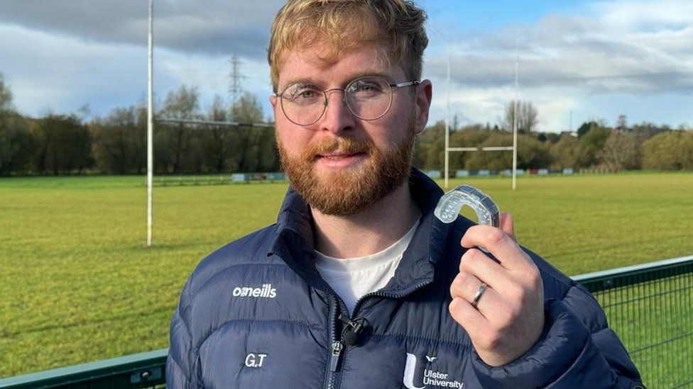 Rugby's concussion problem tackled by smart mouthguards BBC News