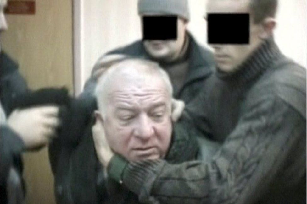 A still image taken from an undated video shows Sergei Skripal