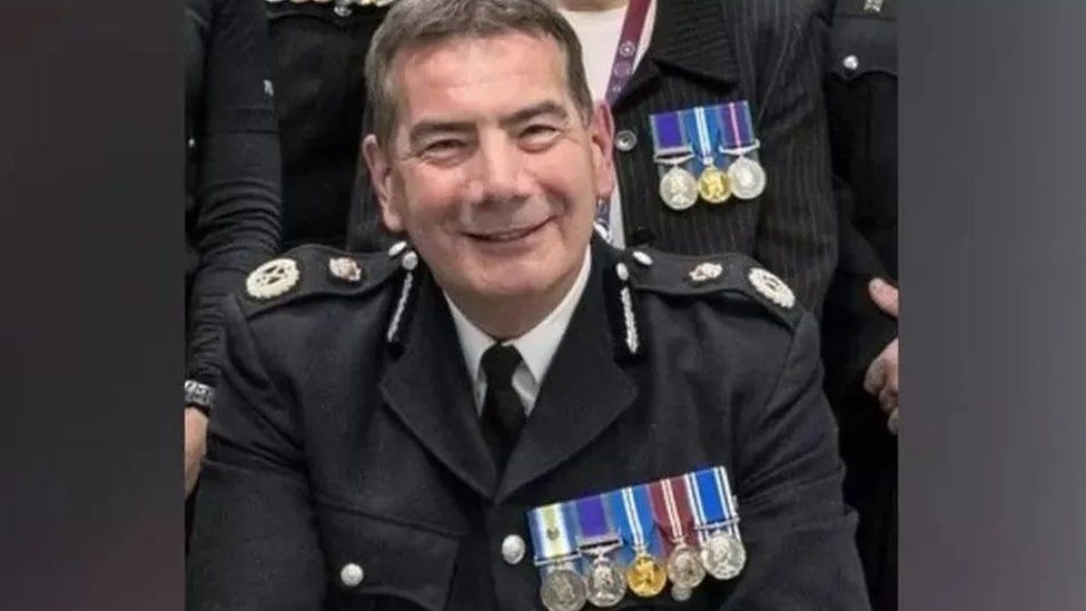 Police chief in uniform