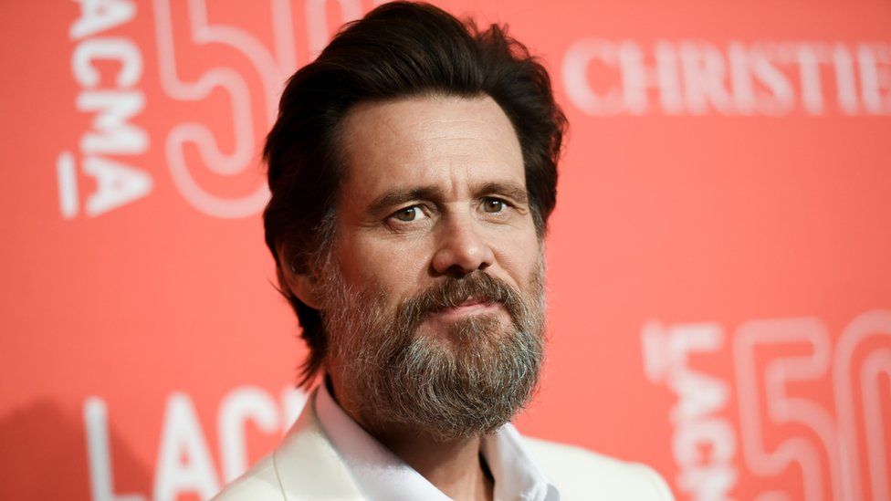 In this April 18, 2015 file photo, Jim Carrey arrives at LACMA"s 50th Anniversary Gala in Los Angeles.
