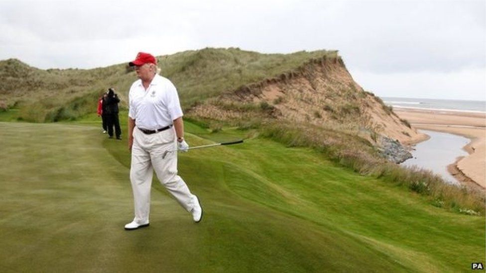 Donald Trump at Doonbeg Golf Course