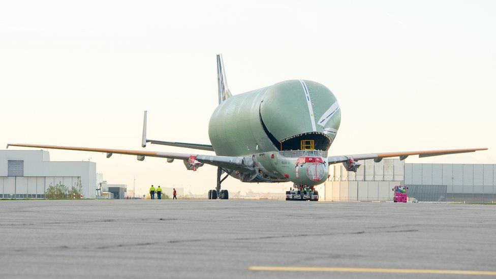 Airbus Beluga XL on tarmac