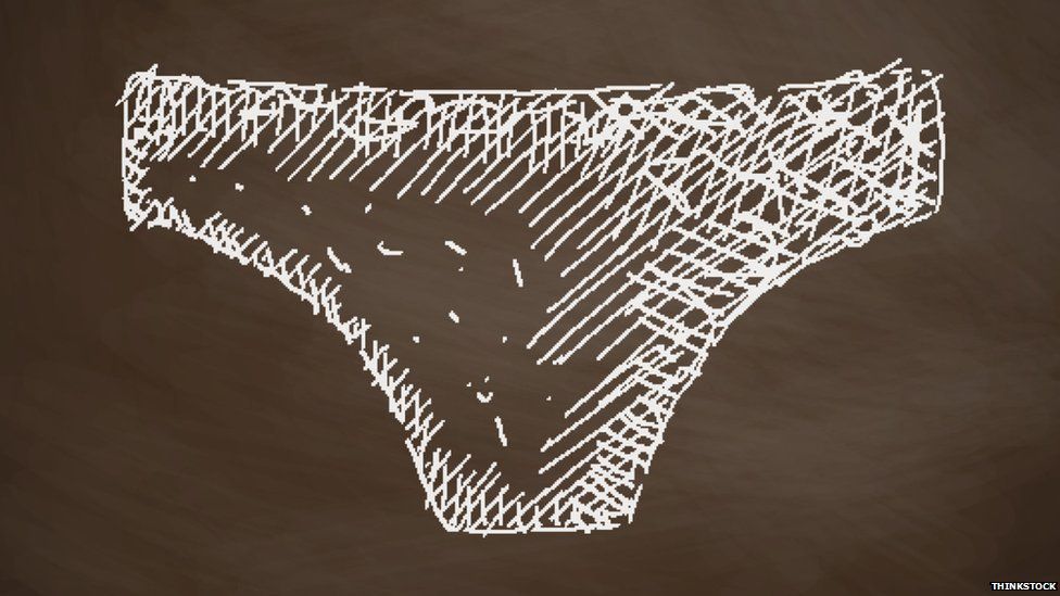 Sketch of women's underwear