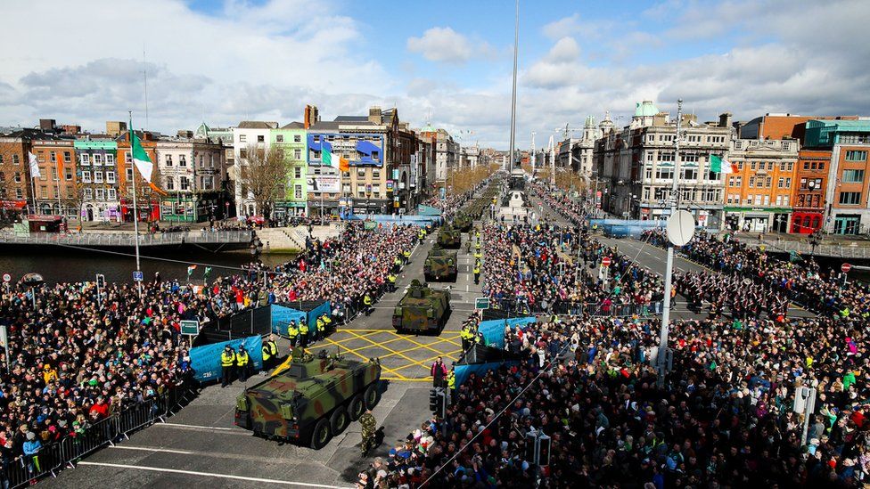 Easter Rising Centenary parade takes place in Dublin BBC News
