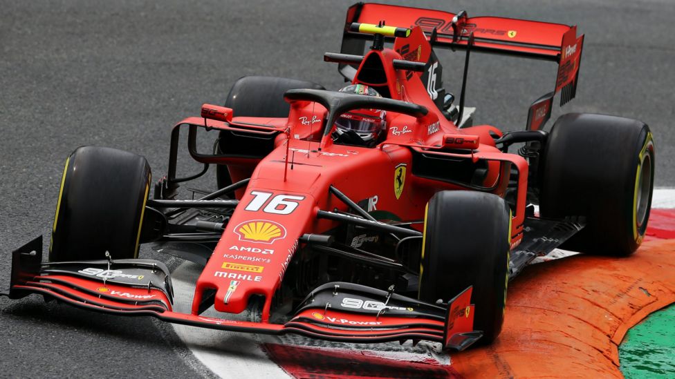 Italian GP: Charles Leclerc takes bizarre Italian GP pole - BBC Sport