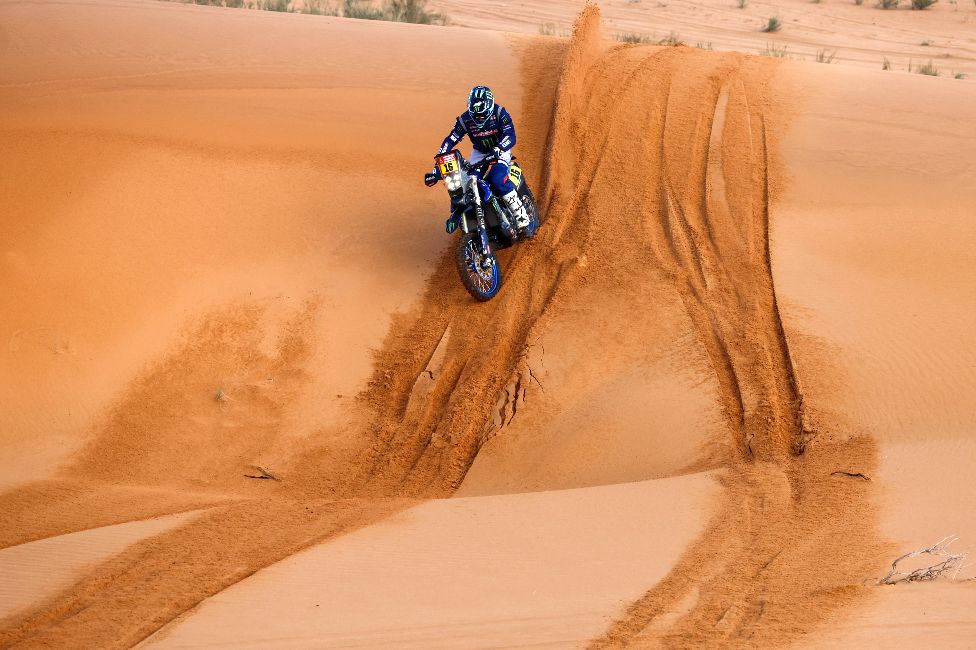 Ross Branch - a motorcyclist from Botswana - takes part in the second stage of Dakar Rally, between Hail and Al Artawiyah in Saudi Arabia - Monday 3 January 2022