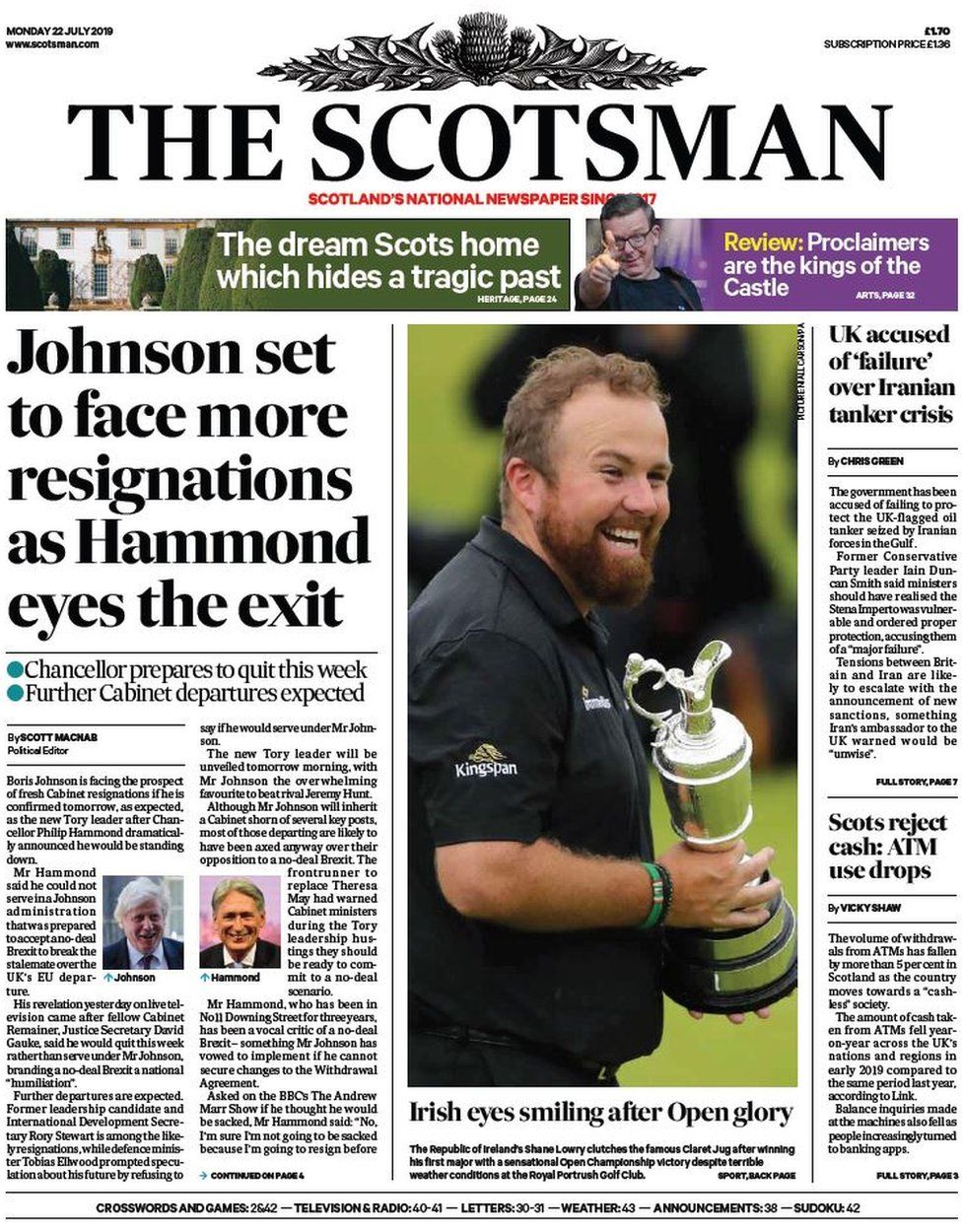 Scotland's papers 'Murder' investigation after social club death BBC