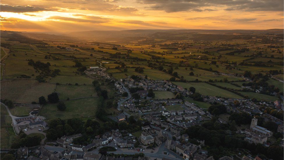 Middleham from above