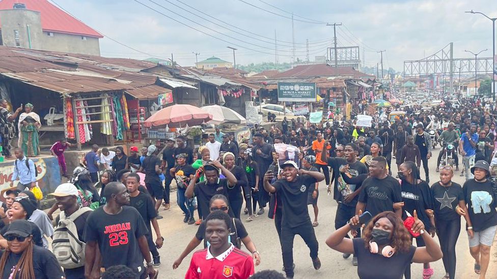 MohBad fans in Ibadan, Nigeria - 20 September 2023