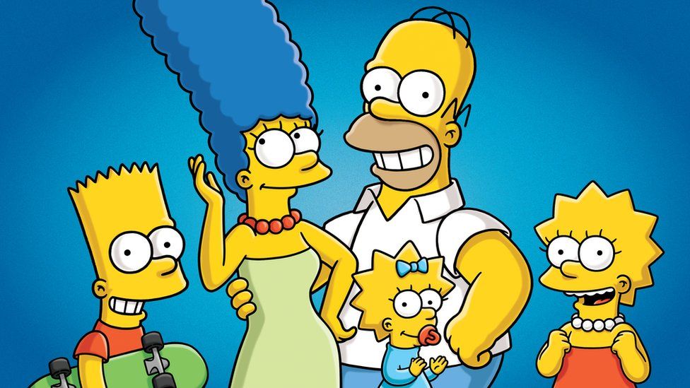 Bart, Marge, Home, Maggie and Lisa Simpson