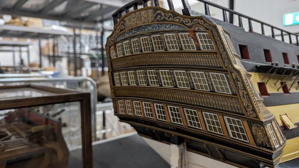 The stern of HMS Victory model