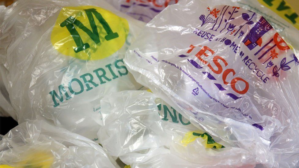 Supermarket carrier bags
