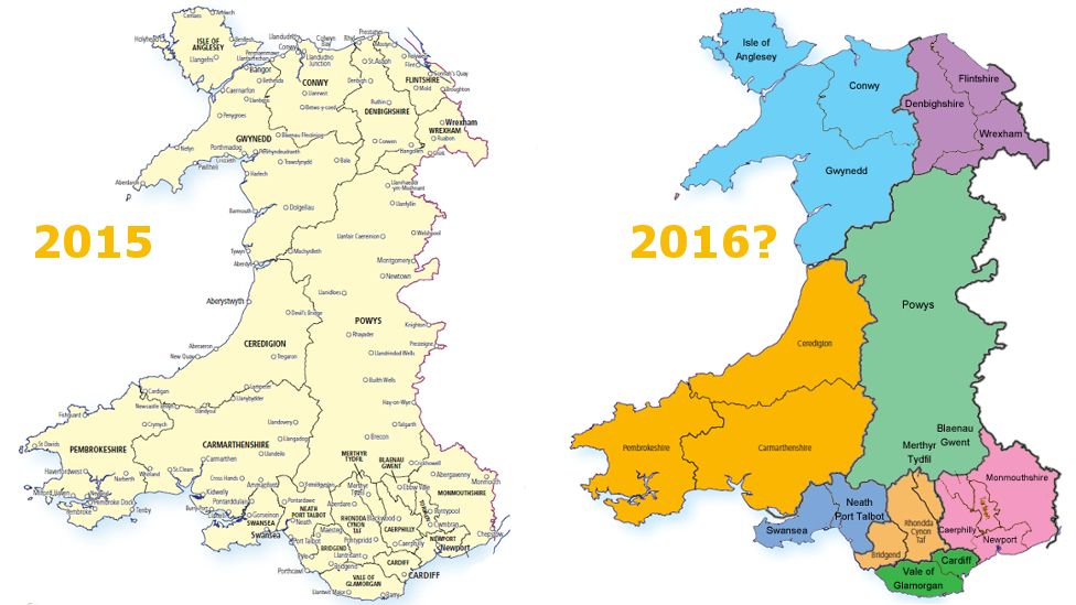 Council maps 2015 - and possible reorganised maps for 2016