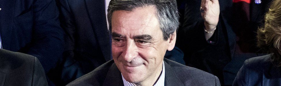 Francois Fillon at a meeting in Courbevoie near Paris, France, 21 March 2017
