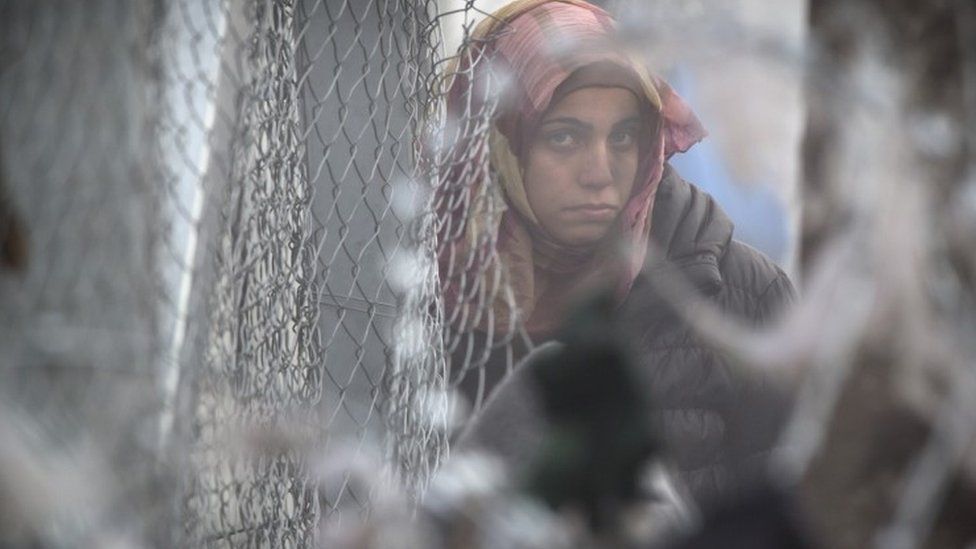 Migrant in Idomeni, Greece, 8 March