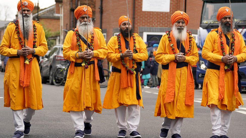 the Nagar Kirtan procession in Southampton