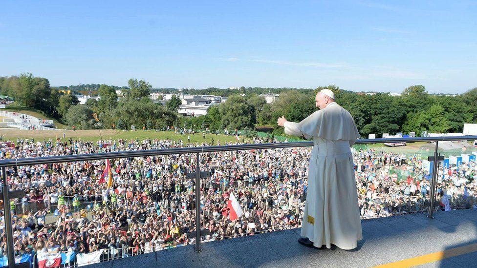Pope Francis arrives at Divine Mercy Sanctuary - 30 July
