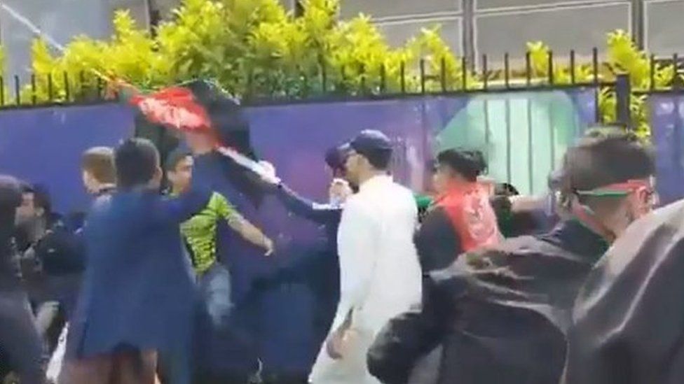 Cricket World Cup disorder Police tracing eight men BBC News