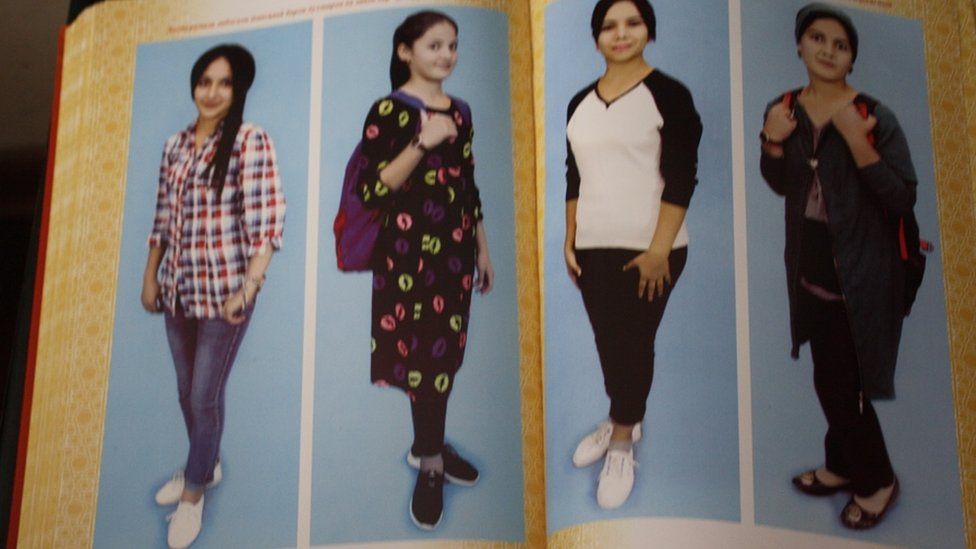 Page from the Tajik Culture ministry's book of women's fashion