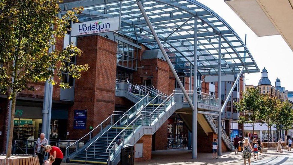 The outside of the Harlequin Theatre in redhill