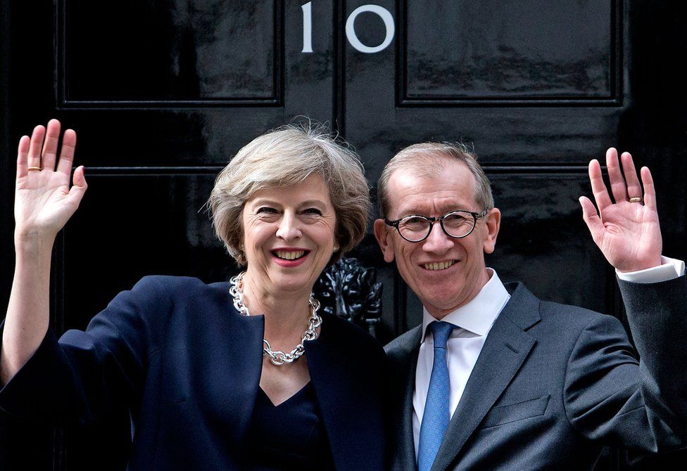 Theresa May and husband Philip