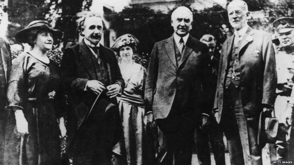 Warren Harding and Albert Einstein