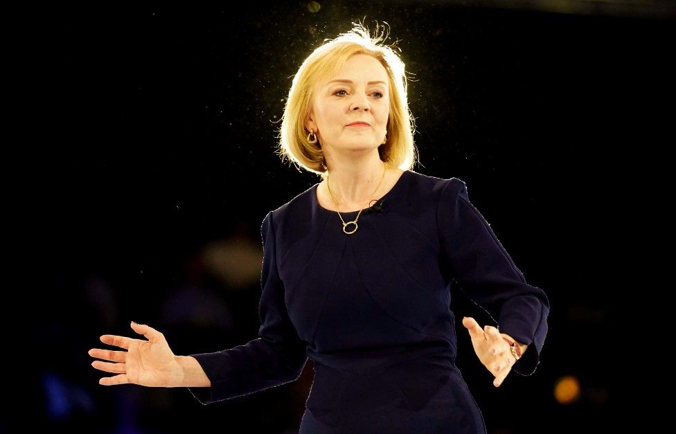 Liz Truss during a Tory hustings event in London