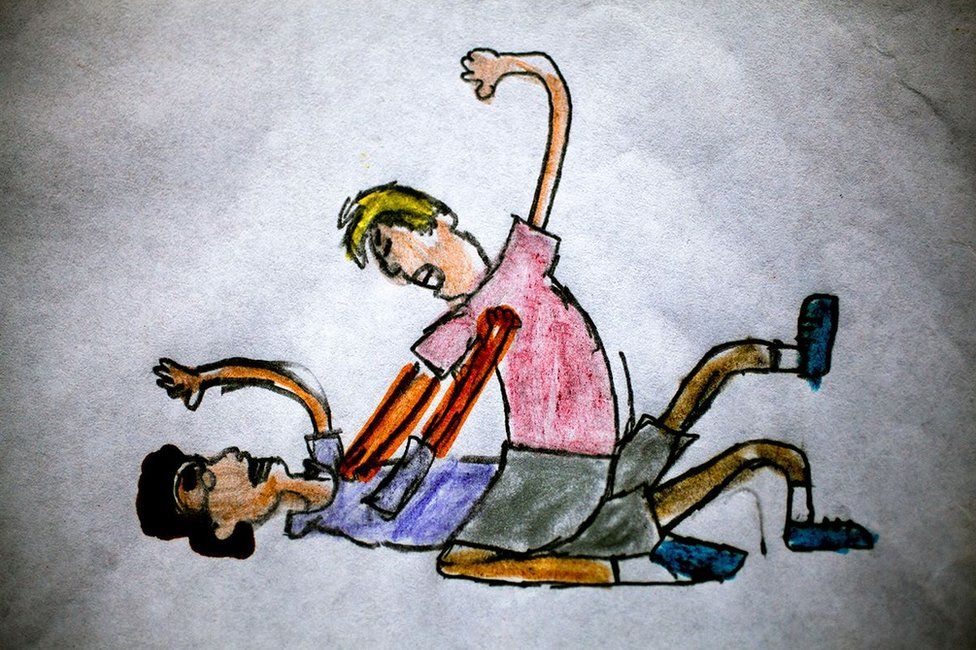 Los estremecedores dibujos de niños reflejan cómo les afecta la violencia de Guatemala
