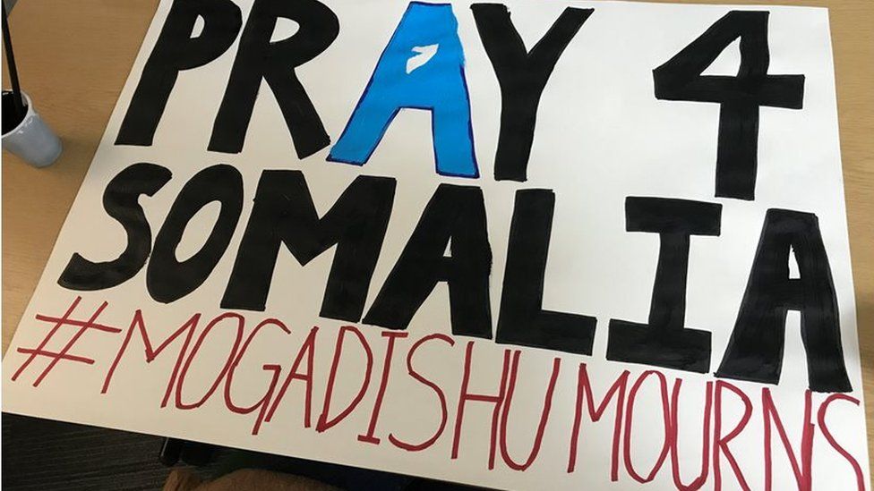 Pray 4 Somalia placard