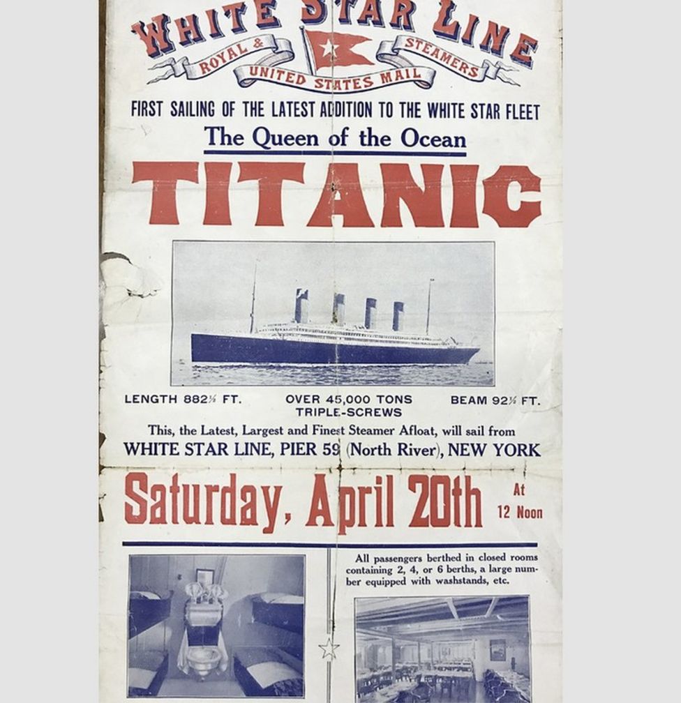 Rare Titanic poster sold for £62,000 at auction BBC News