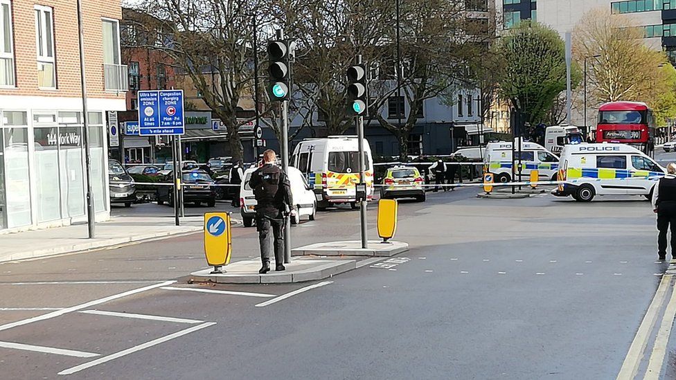 Pedestrian Injured In King's Cross Police Chase Crash   BBC News