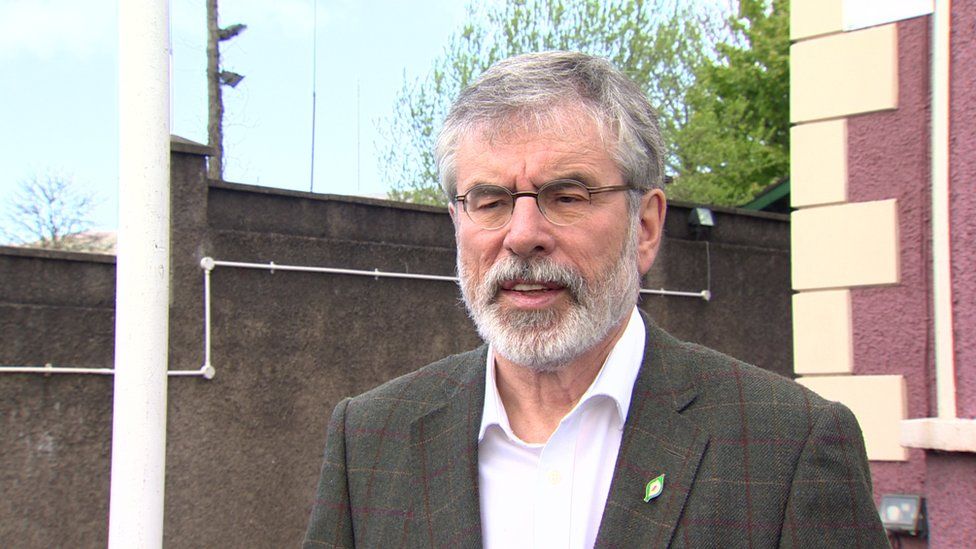Gerry Adams said nationalists in Northern Ireland had been "treated like African Americans"
