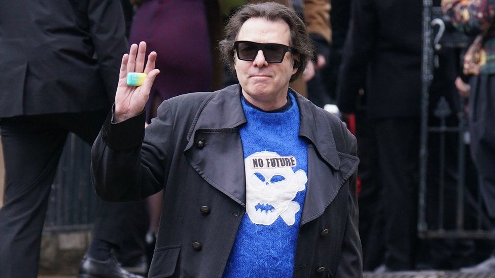 Jonathan Ross arrives for a memorial service to honour and celebrate the life of fashion designer Dame Vivienne Westwood at Southwark Cathedral, London