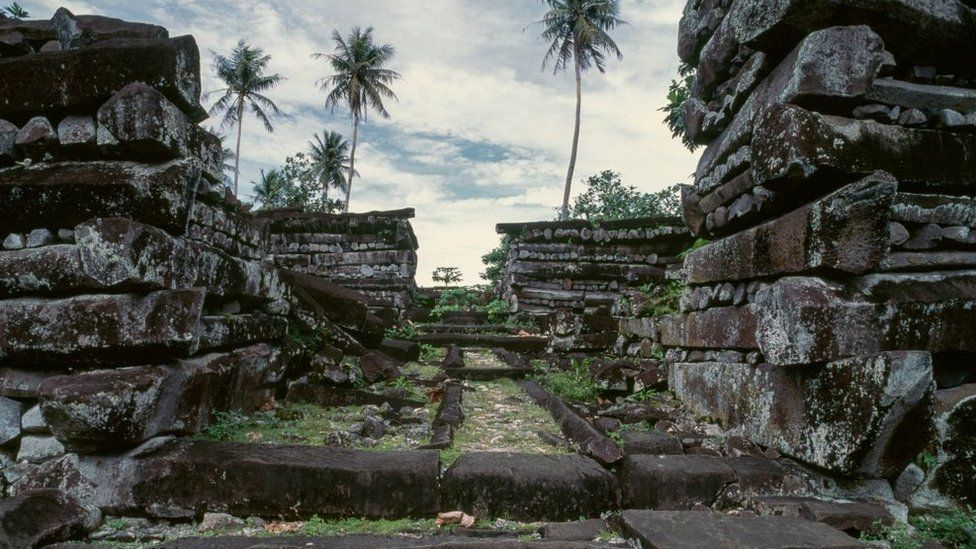 Ruins of the city of Nan Madol on the island of Pohnpei