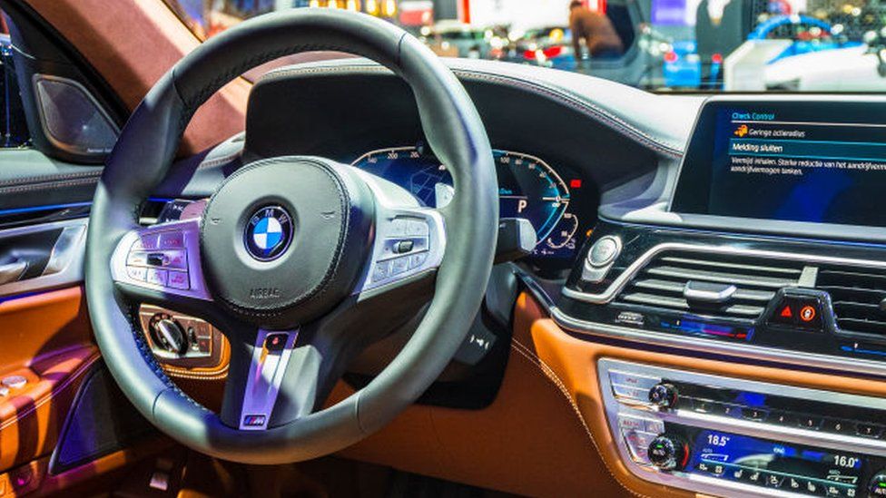 Interior of a BMW