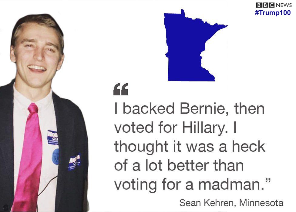 " I backed bernie then voted for Hillary, I thought it was a heck of alot better than voting for a madmen