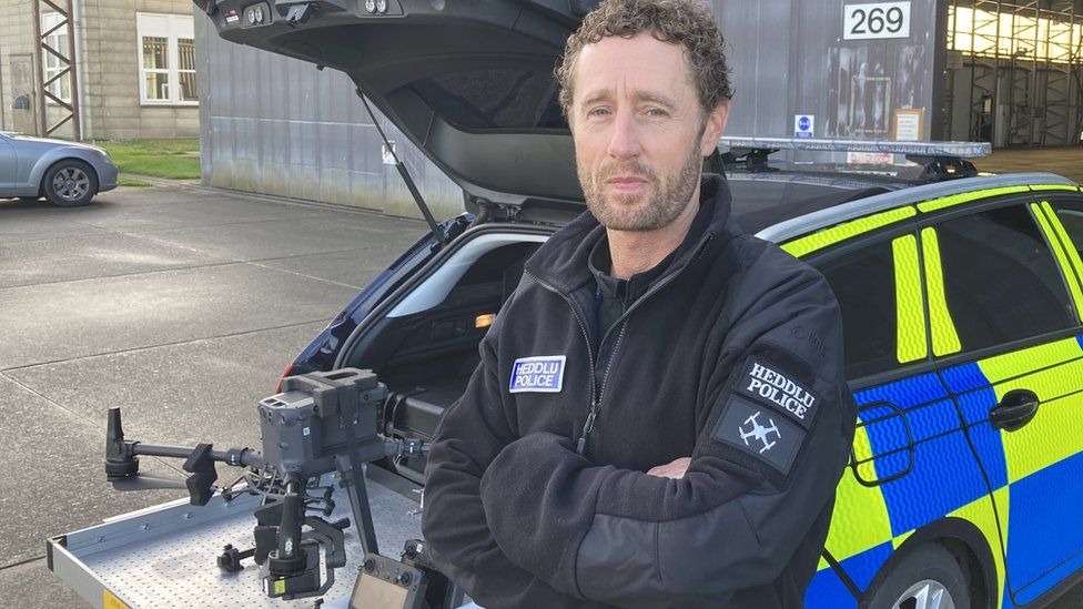 Sgt Paul Terry is used to working with drones during incidents