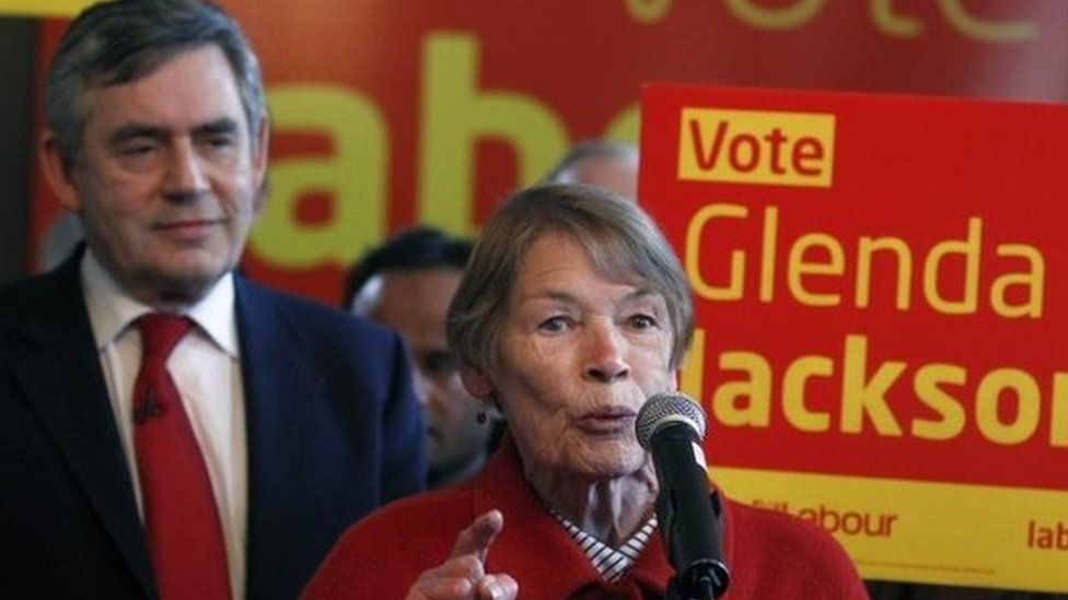 Gordon Brown with Glenda Jackson
