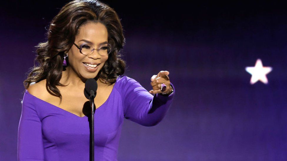 Oprah Winfrey at an awards ceremony