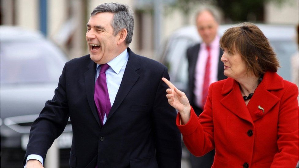 Gordon Brown and Harriet Harman in 2010
