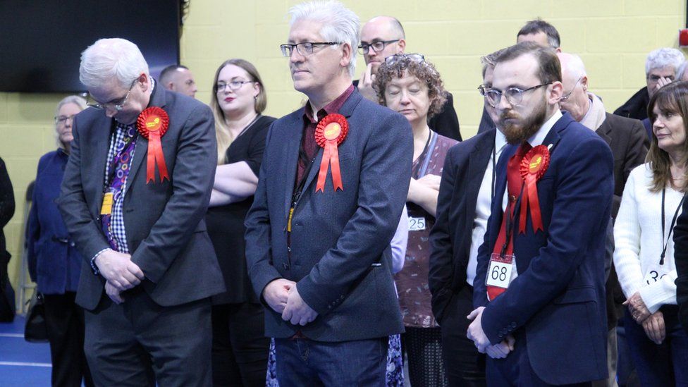 Labour supporters looking sad