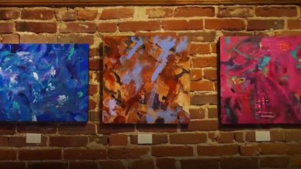 Three paintings by Metro