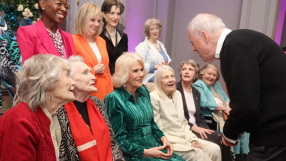 The Queen and dames with Gyles Brandreth